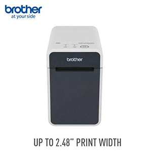 Brother TD-2120N Direct Thermal Printer - Monochrome - Desktop - Receipt Print, Black/White, Length: 8.46 inches; Height: 6.77 inches; Width: 4.33 inches