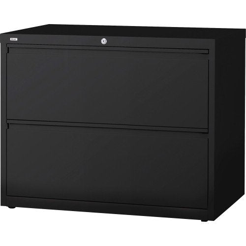 Lorell 2-Drawer Lateral File, 36 by 18-5/8 by 28-1/8-Inch, Black