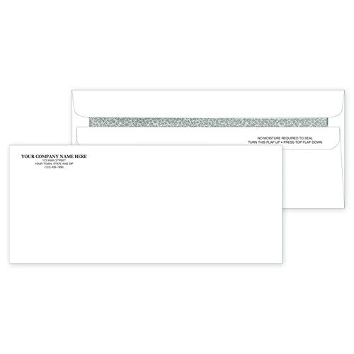 CheckSimple Personalized #10 Self-Seal Security/Confidential Mailing Envelopes - (5,000 Envelopes) Custom Non-Window