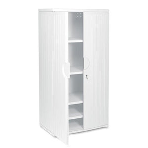 Iceberg Plastic Storage Cabinet, Light Gray, 36x22x72