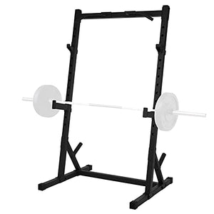 JHDOSD Squat Stand Rack Power Cage, Power Rack, Power Tower Pull Up Bar, 14-Step Height-Adjustable, Strength Training Exercise Equipment for Home Gym