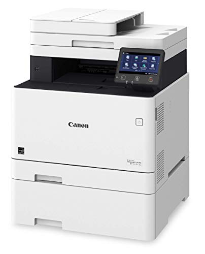 Canon imageCLASS MF741Cdw Wireless Color All-in-One Laser Printer-Multifunction-Up to 28 ISO ppm-Mobile-Ready, Duplex Laser Printer Compatible with Alexa,Bundle with JAWFOAL Printer Cable