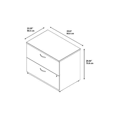 Office in an Hour Lateral File Cabinet in Mocha Cherry