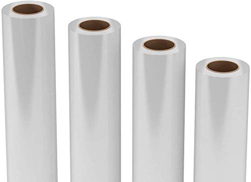 5 MIL Waterproof Screen Printing Inkjet Film Rolls 4 Pack 24" x 100'