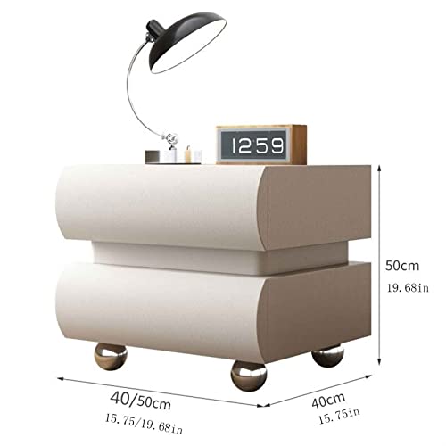 BinOxy Night Stand Bedside Table Bedroom Wood Storage Cabinet (Color: E, Size: 50 * 40 * 50cm)