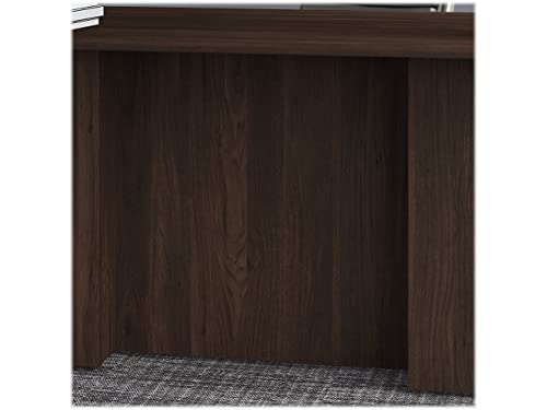 bbf Bush OF5004BWSU Office 500 L-Shaped Executive Desk - Black Walnut