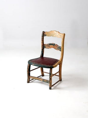 Lschool Antique Small Painted Side Chair