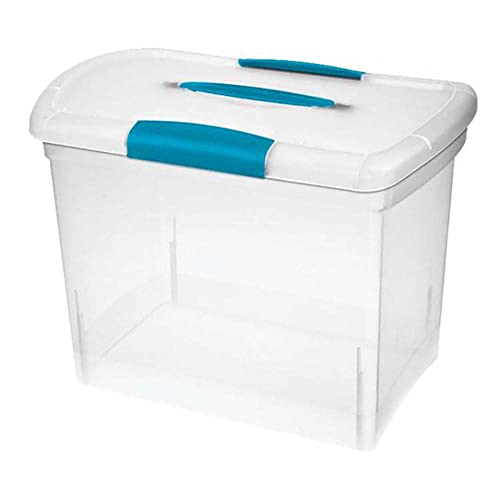 Sterilite Large Nesting ShowOffs Portable Clear File Box with Latches (18 Pack)