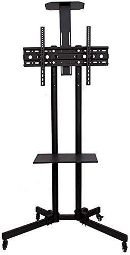 YokIma TV Stand Pedestal Bracket Cart for 42-85 Inch TVs, Height Adjustable