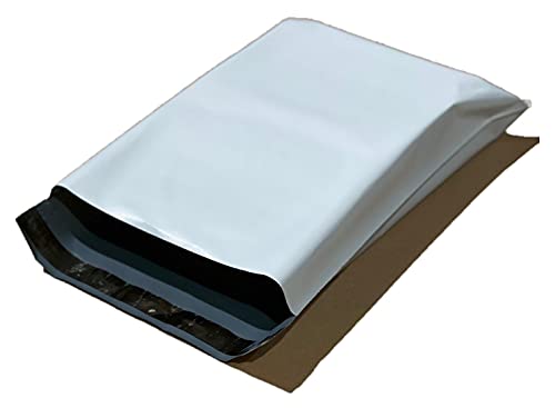 2,000 Pack of 12" x 15.5" White Poly Mailers - Self Sealing Shipping Envelopes - Plastic Shipping Mailers - White Poly Bags, Durable, Multipurpose, Water Proof - Packaging Bags for Small Business