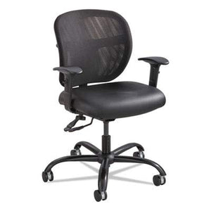 SAFCO Products 3397BV Vue Intensive Use Mesh Task Chair, Vinyl Seat, Black