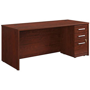 UrbanPro 72" x 30" Shell and 3-Drawers Mobile File Cabinet Classic Cherry