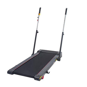 Sunny Health & Fitness Slim Folding Treadmill Trekpad with Arm Exercisers - SF-T7971, Black