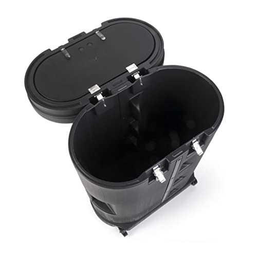 39" Tall Oval Trade Show Large Hard Case with Twist Latches & Wheels for Pop Up Trade Show Display Stand