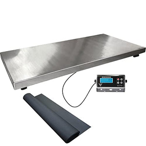 PEC Livestock Animal Scale/Farm Animal Scales for Weighing Small to Medium Sized Animals, Lamb, Goat, Sheep, Pigs, hogs, Donkey, Calf, Digital Indicator Included, Capacity 700lbs (42"x 20")