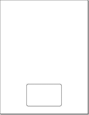 Letter Size Integrated Form with 1 Card (Box of 500)