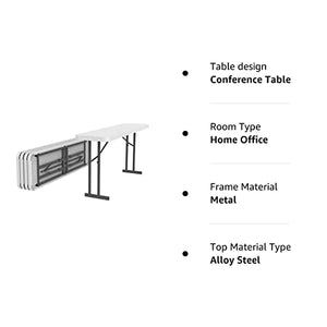 Lifetime Folding Conference Table (5 Pack), 6ft, White by Lifetime Products