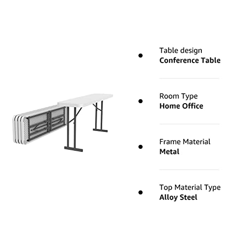 Lifetime Folding Conference Table (5 Pack), 6ft, White by Lifetime Products
