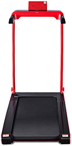 Goplus 2.25 HP Folding Treadmill Electric Cardio Fitness Jogging Running Machine Portable Motorized Power Slim Treadmill with Sports App and LED Display (Red)