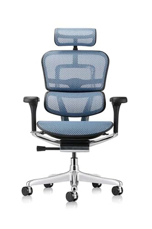 Eurotech Seating Ergohuman GEN2 High Back Mesh Executive Office Chair with Adjustable Lumbar Support - Blue