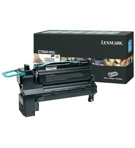 Lexmark C792A1KG Toner Cartridge, Black-in Retail Packaging