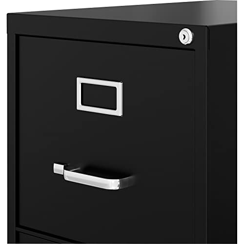 Lorell Fortress Commercial File Cabinet, Black