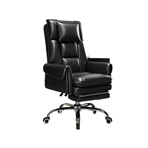 Generic Executive Managerial Chair with Footrest - Ergonomic Leather Gaming Desk Chair