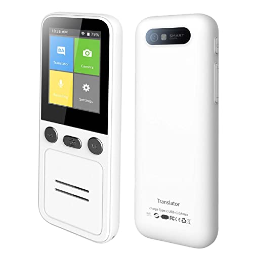 AkosOL Language Translator Device - Offline & Online Translation, Photo Translation, Recording - Ideal for Work, Study, Travel