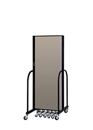 Norwood Commercial Furniture Freestanding Portable Partitions - 7 Panels (6' H x 13' 1" L), NOR-P607-CM - Tan