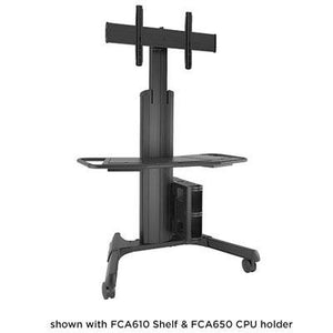 Chief LPAUB Fusion Large Manual Height Adjustable Mobile Cart - Cart for video conferencing system - black - screen size: 40 inch - 71 inch - mounting interface: 200 x 200 mm, 800 x 400 mm