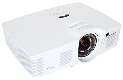 Optoma EH200ST Full 3D 1080p 3000 Lumen DLP Short Throw Projector with 20,000:1 Contrast Ratio and MHL Enabled HDMI Port