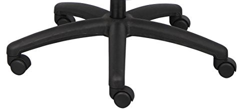 Boss Office Products B8702 High Back No Tools Required Top Grain Leather Chair with Knee Tilt in Black