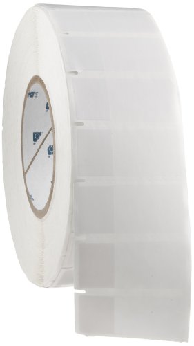 Brady THT-64-427-3 1" Width x 2.25" Height, B-427 Self-Laminating Vinyl, Matte Finish White/Translucent Thermal Transfer Printable Label (3000 per Roll)