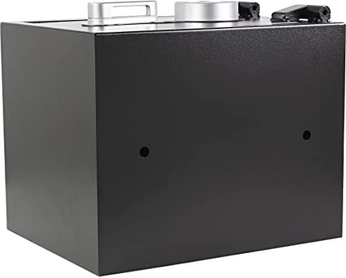 BARSKA AX13498 Biometric Fireproof Safe 0.75 Cu Ft Black Texture with Long Locking Bolts, Small