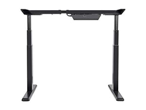 Monoprice Height Adjustable Sit-Stand Riser Table Desk Frame - Black with Electric Dual Motor, Compatible with Desktops from 43 Inches Up to 87 Inches Wide - Workstream Collection