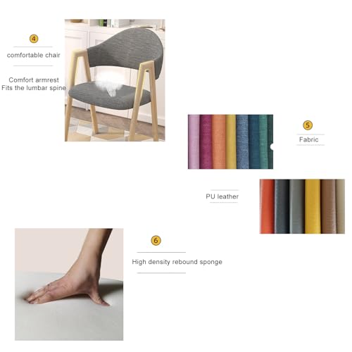 HOLGVE Office Reception Room Club Table and Chair Set - Color 13, Size 31.4IN/80CM