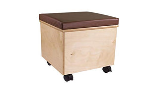 Childcraft Help On Wheels Mobile Teacher Stool, 18 x 18 x 18 Inches