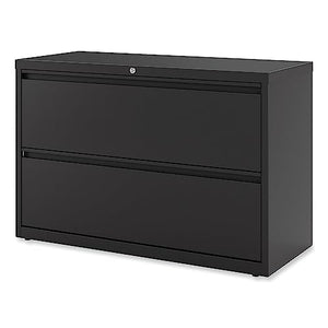 Alera 2-Drawer 42" W Lateral File Cabinet, Black, Legal (ALELF4229BL)