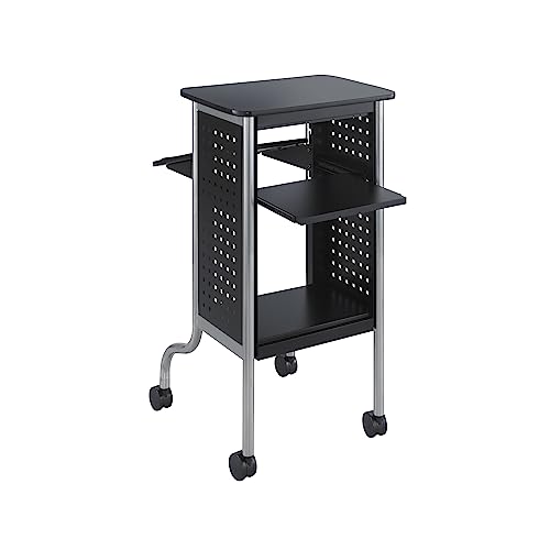 Safco Scoot Presentation Cart, Black
