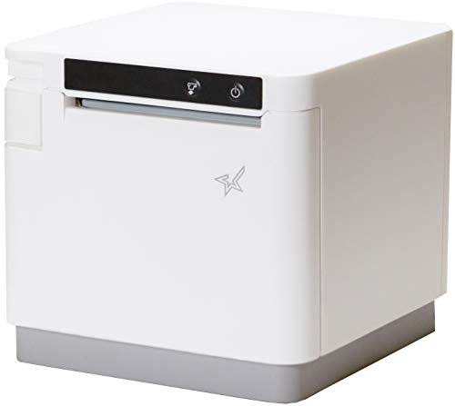 Star Micronics mC-Print3 3-inch Ethernet (LAN) / USB / Lightning Thermal POS Printer with CloudPRNT, Peripheral Hub, Cutter, and External Power Supply - White
