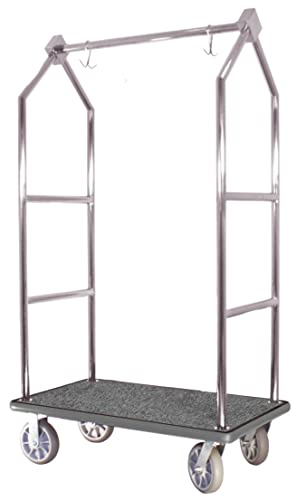 Wholesale Hotel Products Bellman's Cart - Stainless Steel Finish