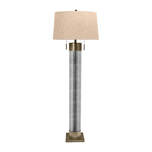 Lamp Works 290 Mercury Glass Floor Lamp with Bronze Accents