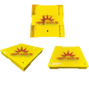 Liberty Scales, Inc. Industrial Floor Scale LS-800-3x3 NTEP Certified | 36" x 36" | 2,500 lbs Capacity | Yellow