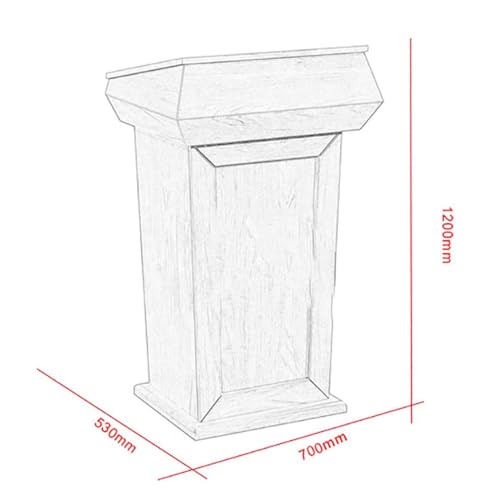 YILDEX Portable Podium Stand Floor-Standing 53x70x120cm