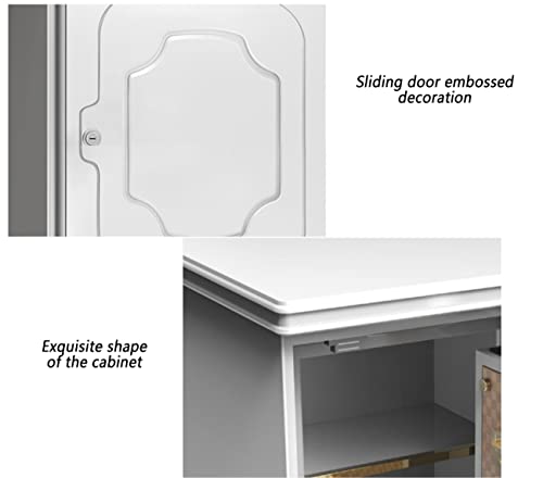 JTKDL Safe Box, Cabinet Hidden Safe, Anti-Theft Bedside Cabinet Deposit Box, Password Fingerprint, Sensitive Alarm System