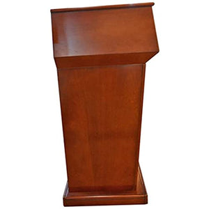 ZEELYDE Acrylic Lectern Podium Stand, Modern Reception Desk Podium