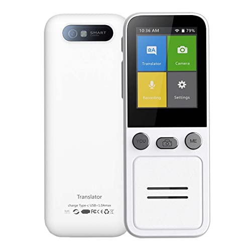 UsmAsk Smart Language Translator Portable Photo Translation Machine - WiFi Offline Voice Equipment for Work, Study, Travel
