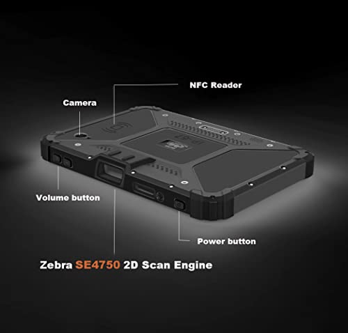 Vanquisher Enterprise Tablet PC with Barcode Scanner, 8-inch IP67 Waterproof Zebra Scan Engine, Wi-Fi & 4G