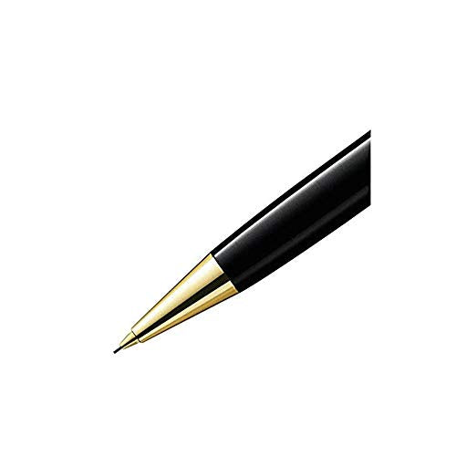 Mont Blanc 165-Meisterstuck Classique Gold Mechanical Pencil, Black-0.5 (12746)