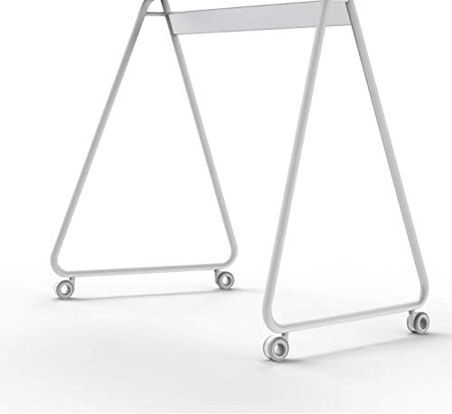 Vibe Interactive Whiteboard Stand, Portable Smart Digital Monitor Holder for 55" Touchscreen Collaboration Smart Whiteboard, on Wheeles (White)